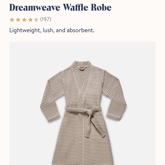 Brooklinen Dreamweave Waffle Robe - Picture 1 of 3